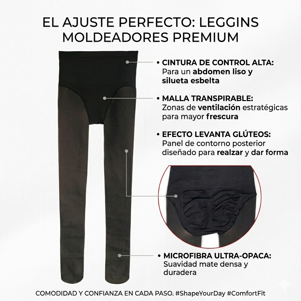 Calzas Medias Efecto Piel Polar