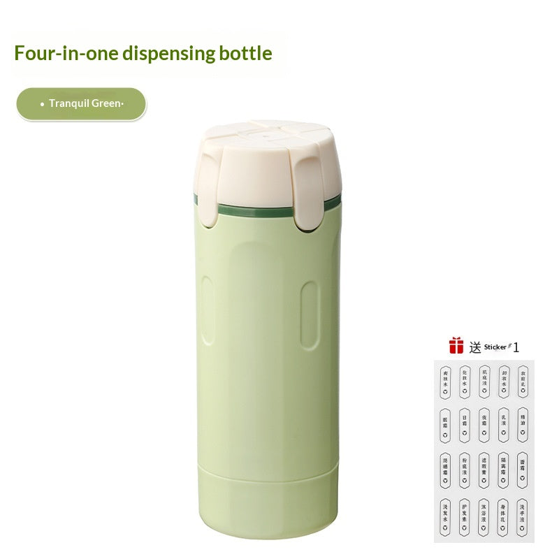 Pack 2 Botellas Dispensadoras 4 en 1 para Viajes