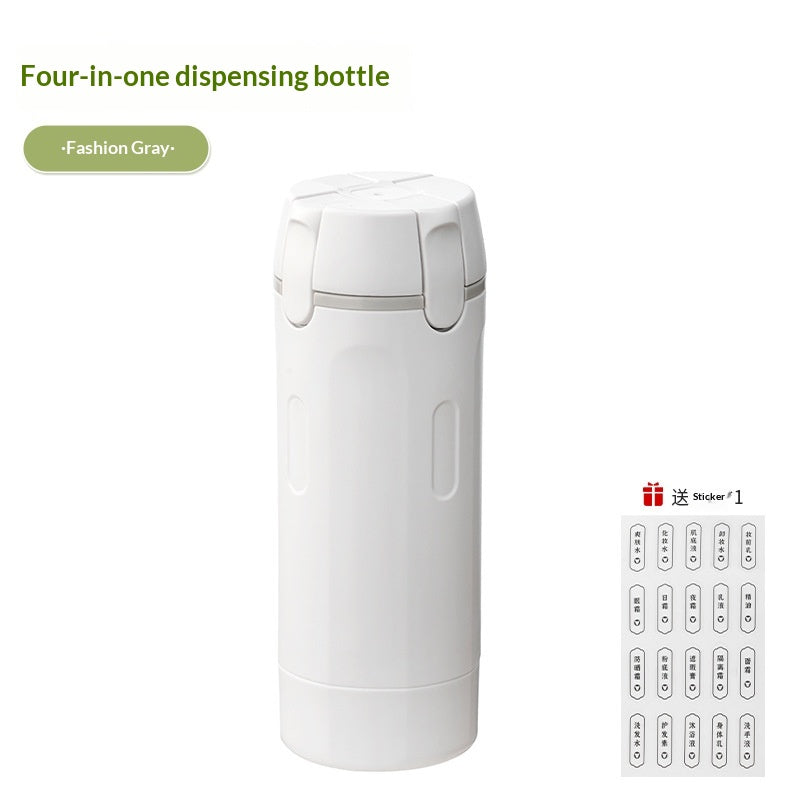 Pack 2 Botellas Dispensadoras 4 en 1 para Viajes