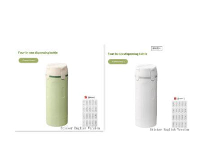 Pack 2 Botellas Dispensadoras 4 en 1 para Viajes