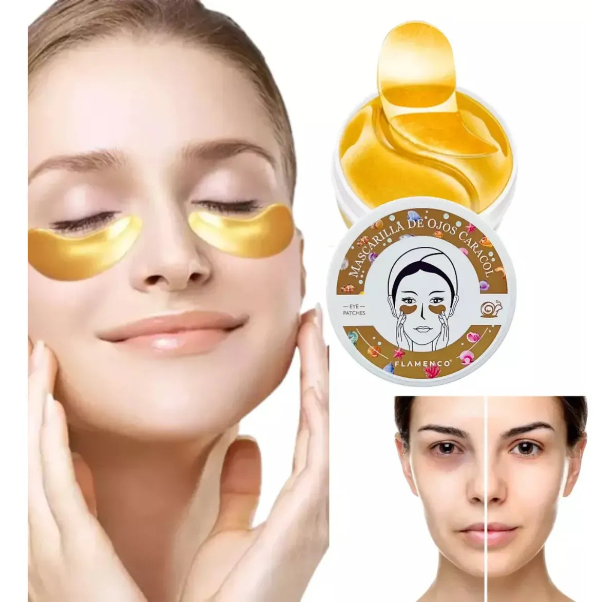 ✨ Parches Hidrogel para Ojeras (60 unidades)