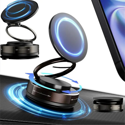 ⚡ Soporte Magnético Giratorio 360° con Luz LED